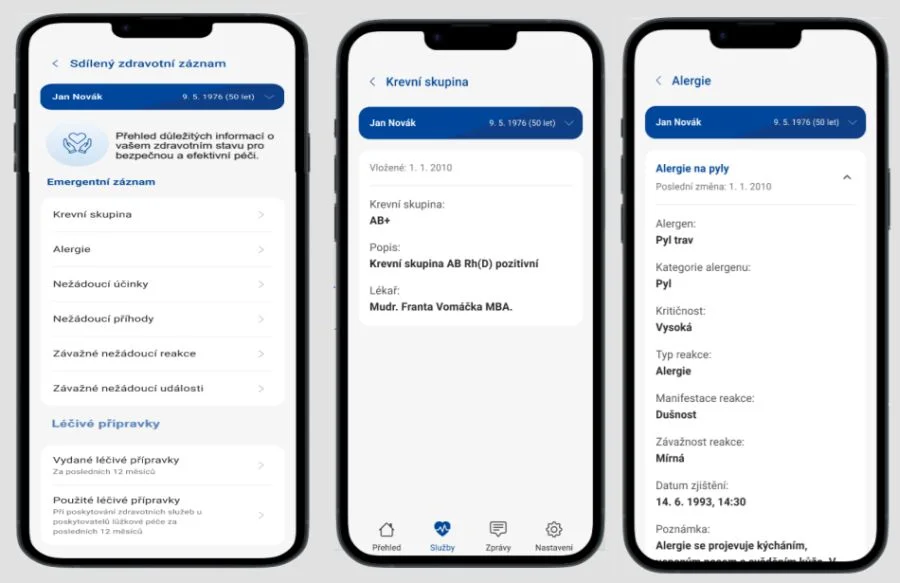 Photo: Shared Health Record (Sdílený zdravotní záznam – SZZ) | EZKarta
