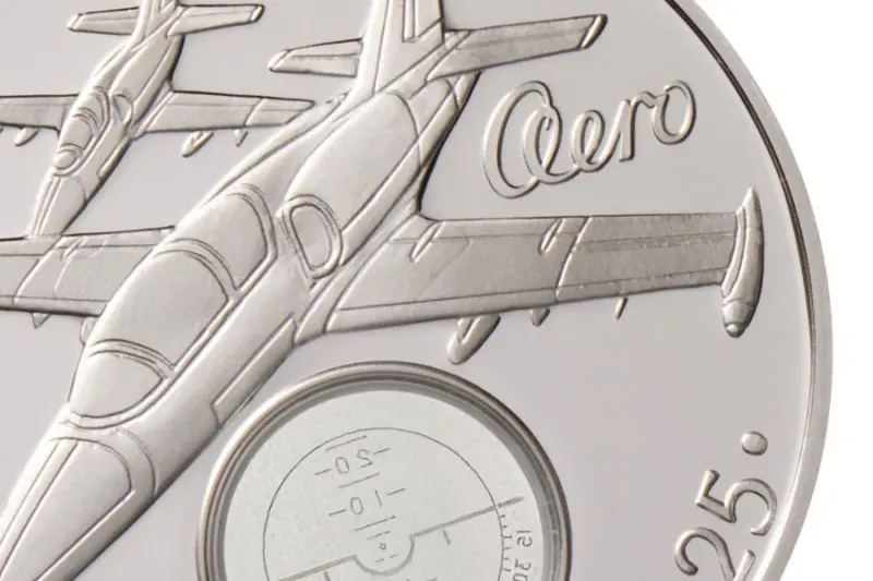 A silver coin for a legend of the skies: ČNB honours the Aero L-39 training aircraft
