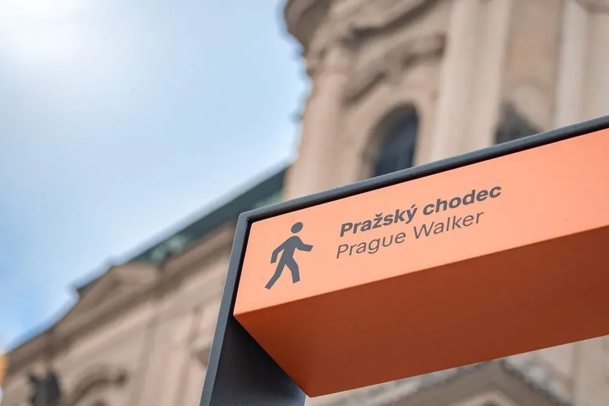 Čitelná Praha: New Pedestrian Guidance System from Wenceslas Square to Holešovice Exhibition Grounds