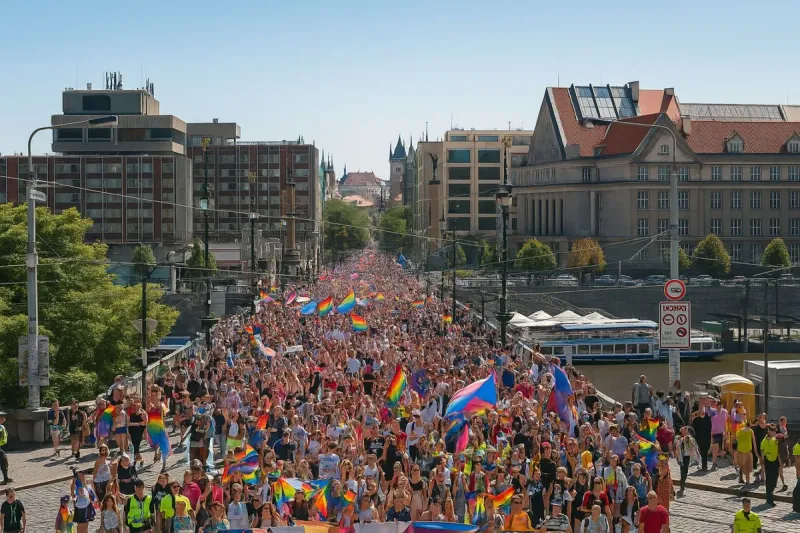 Colourful, loud, political: the Prague Pride Parade 2025 will once again wind its way through the city at the beginning of August