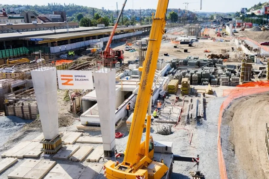 Construction Work at Smíchov Station Progressing as Planned