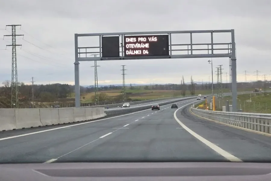 D4 Motorway from Prague to Písek Opened to Traffic