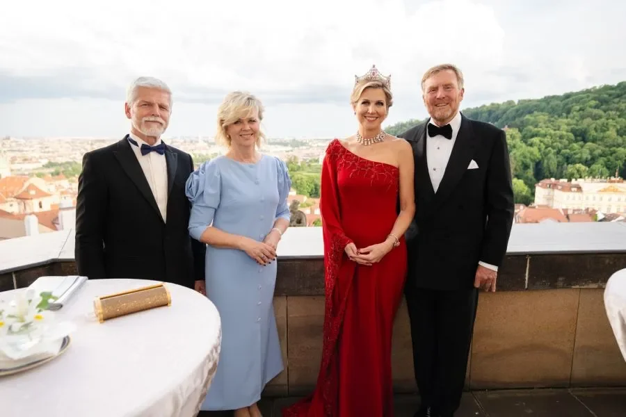 Dutch royal couple on state visit to Prague