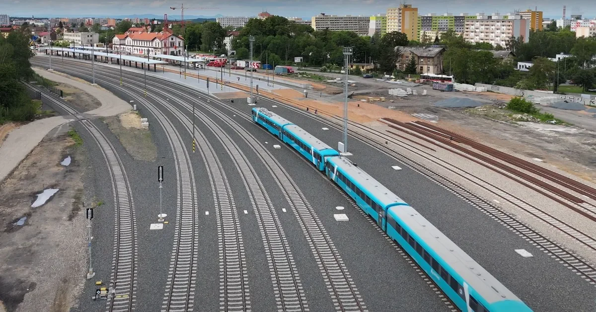 Modernisation of Railway Line Prague – Airport – Kladno: Trains are running again between Kladno and Kladno-Ostrovec
