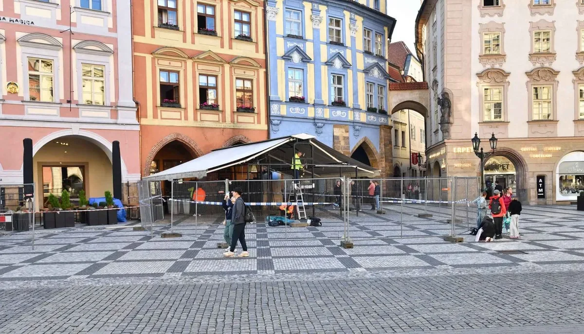 Prague Removes Illegal Outdoor Dining from Old Town Square