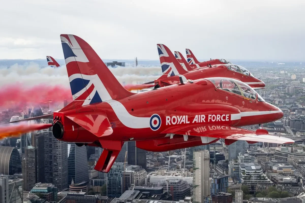 RAF Red Arrows and Gripen Jets to Fly over Prague on Thursday