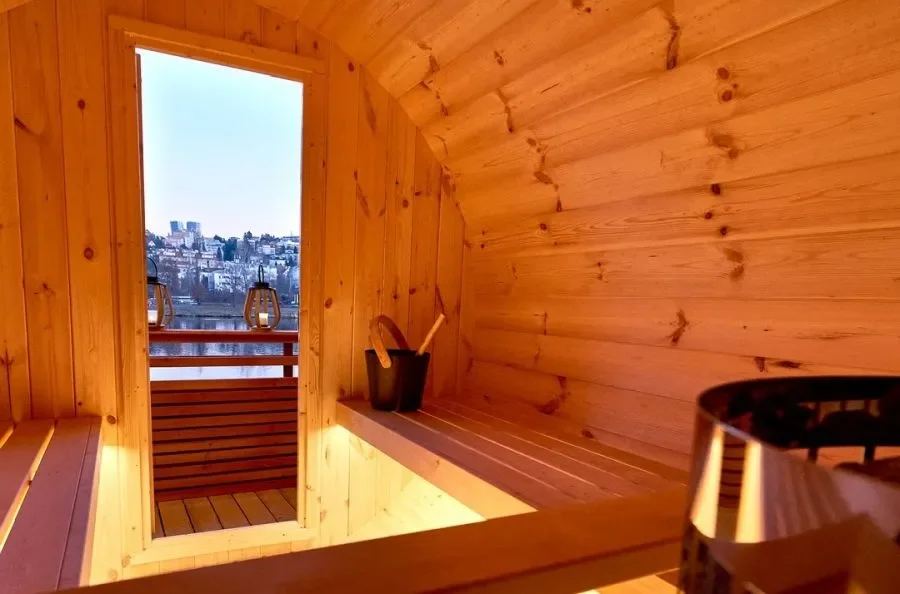 Sauna Smíchov: Wellness & relaxation with a panoramic view of the Vltava River