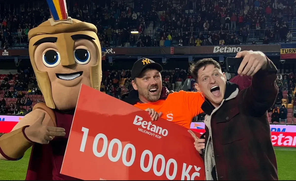 Sparta Prague Fan Wins 1 Million Crowns in the Betano Million Kick!