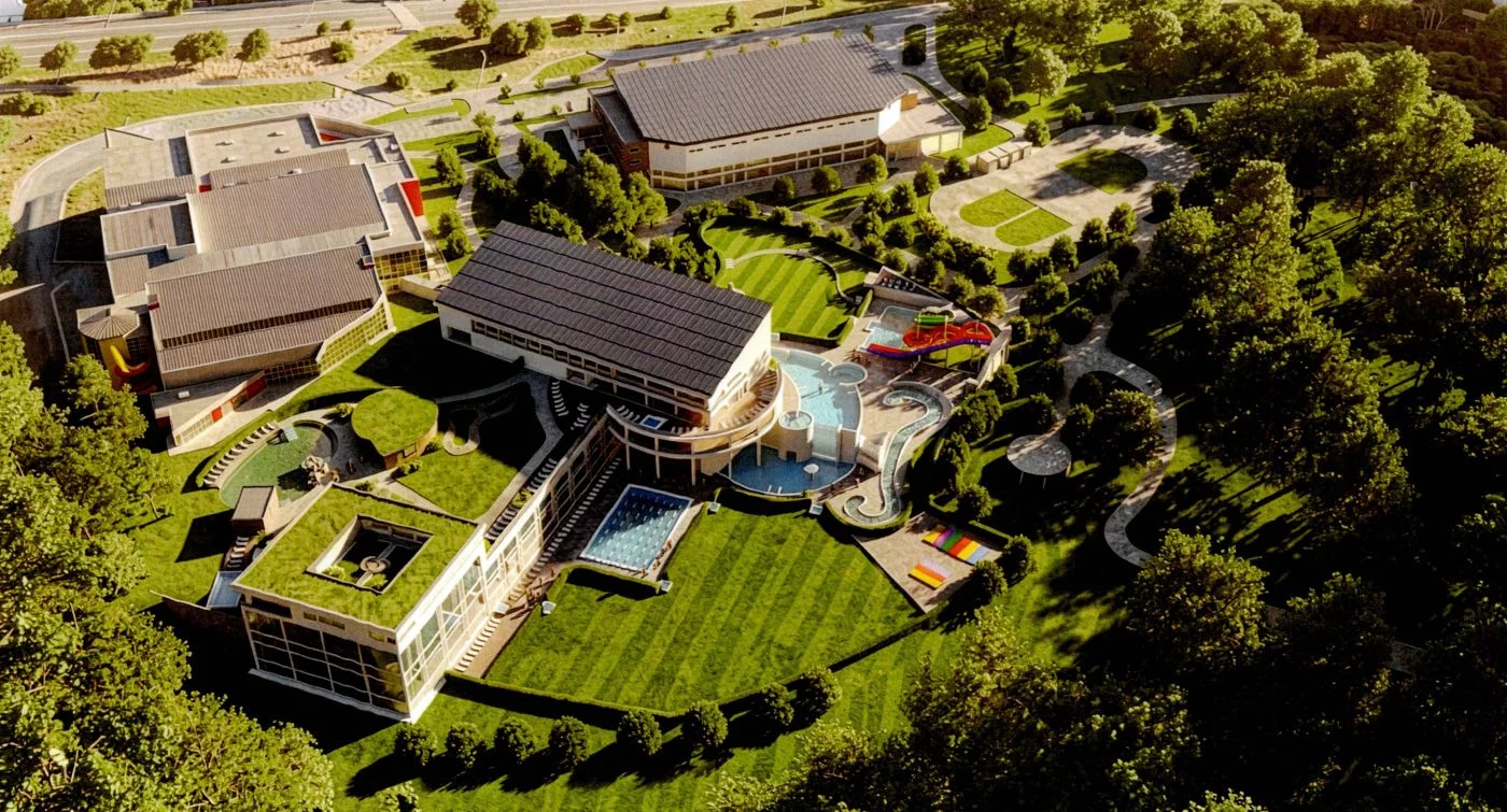 Visualization: Aquacentrum Šutka | Ing. Arch. Miloš Mlejnek