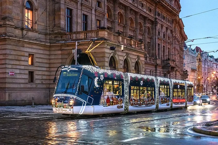The Christmas Fleet of Prague’s Public Transport Company Will Kick Off the Christmas Season on 30 November
