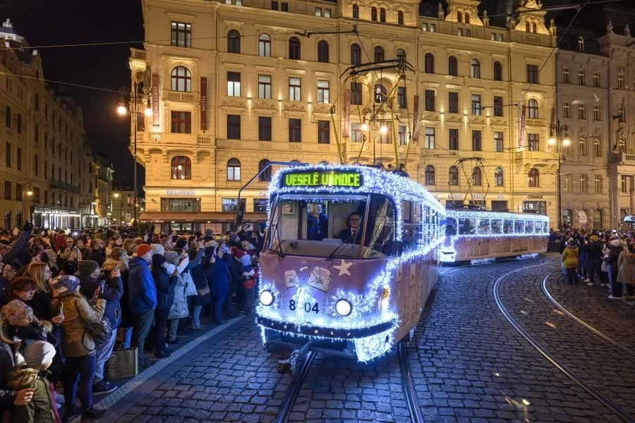 The Vánoční flotila of Prague Public Transport Company starts the Christmas season on 29 November