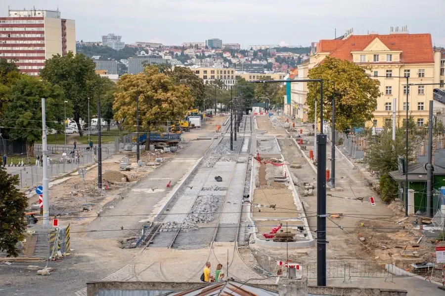 Tram Track Renovation Completed: U Výstaviště Section Back in Service from 1 October