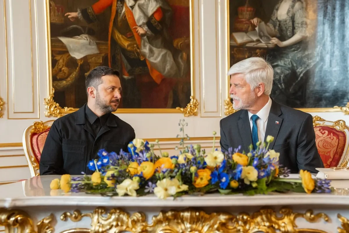 Ukrainian President Zelensky visits Prague