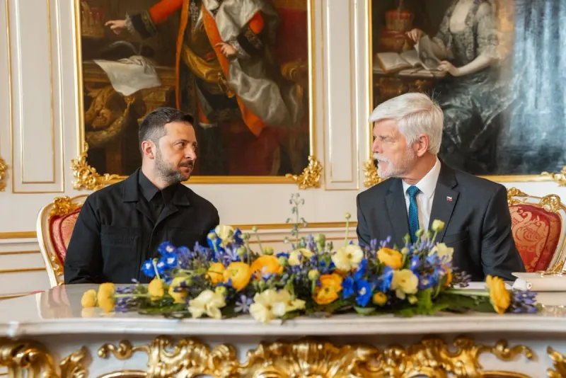 Ukrainian President Zelensky visits Prague