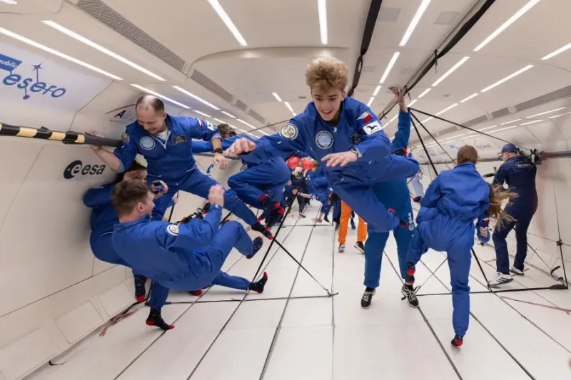 Young Czech Space Enthusiasts Experience Weightlessness on Zero-G Mission